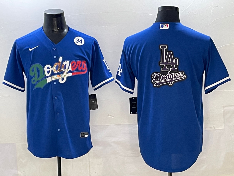 Men Los Angeles Dodgers blank blue Nike 2025 MLB All Star Jersey 0013->los angeles dodgers->MLB Jersey